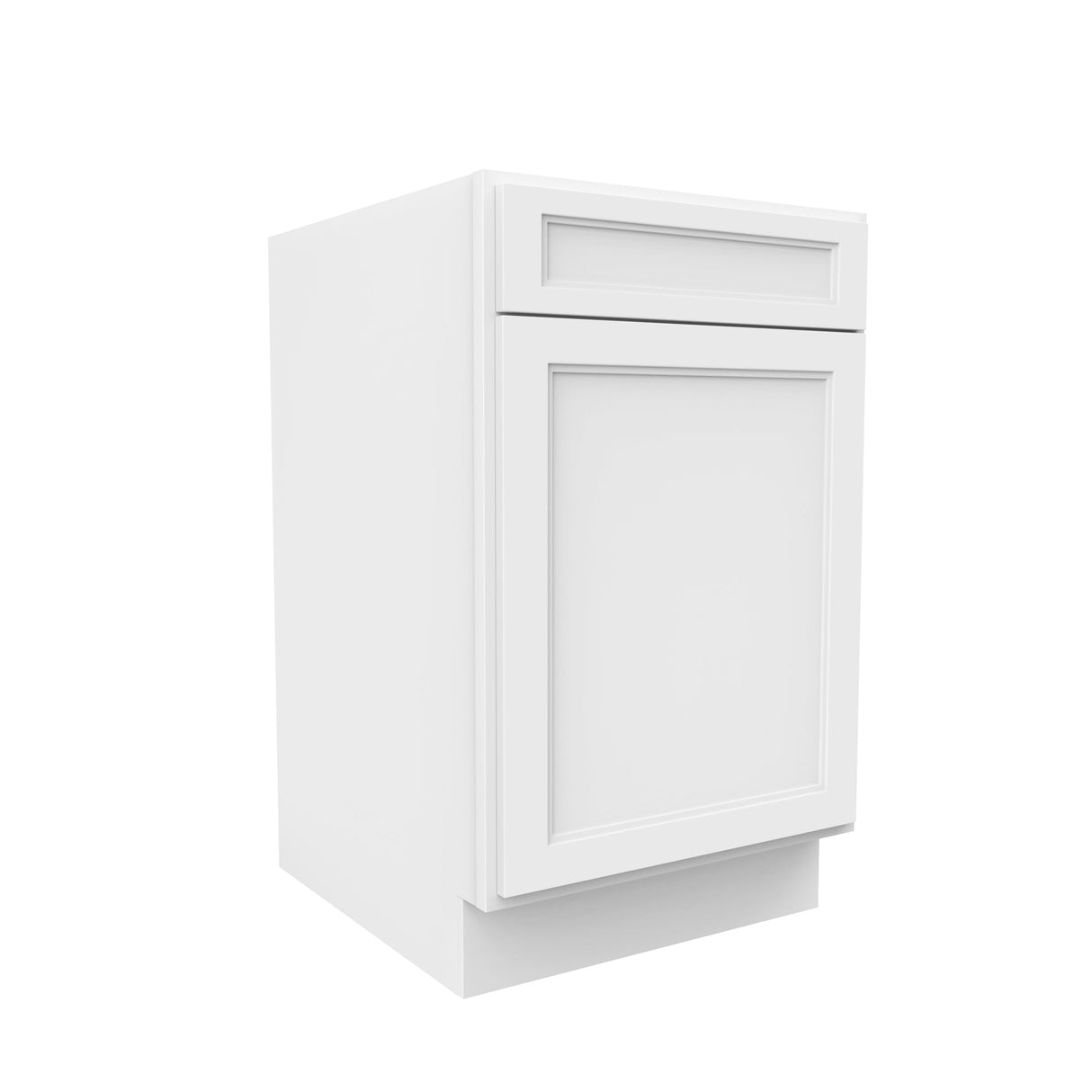 RTA - Fashion White - Single Door & Drawer Base Cabinet | 21"W x 34.5"H x 24"D
