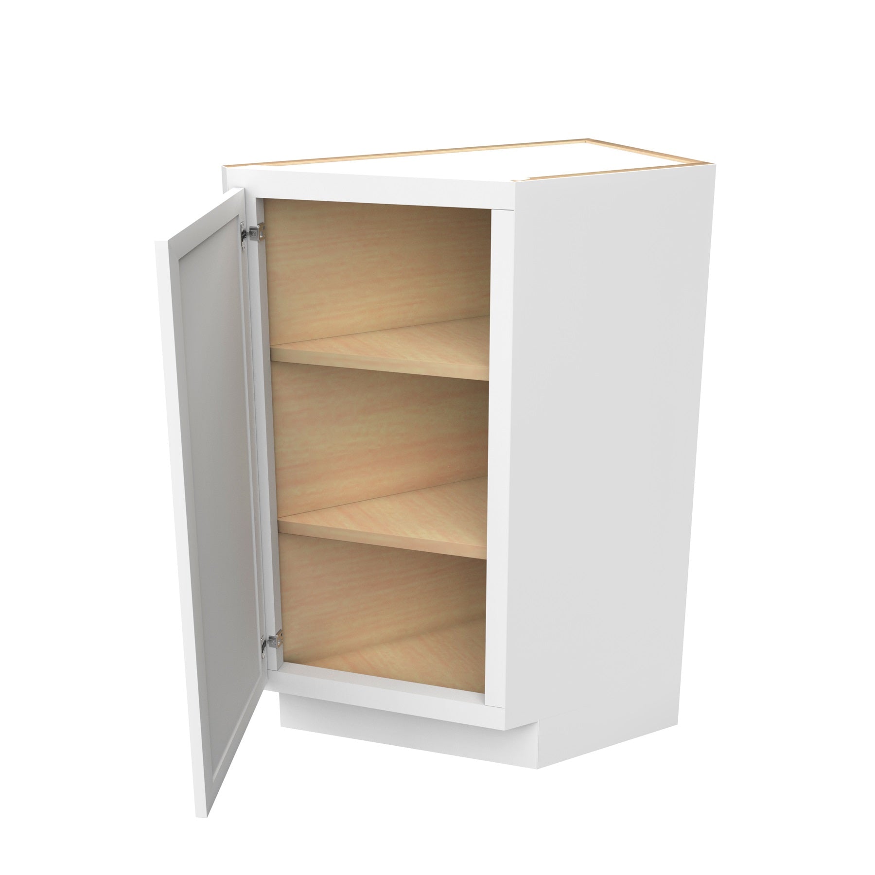 Fashion White - Angle Base End Cabinet | 24"W x 34.5"H x 12"D