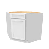 RTA - Fashion White - Diagonal Corner Sink Base Cabinet  | 36"W x 34.5"H x 24"D