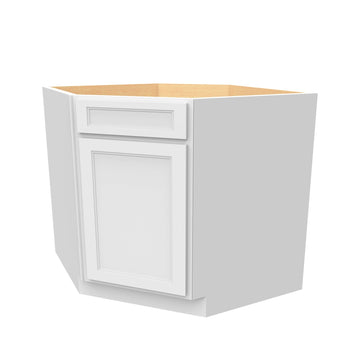 RTA - Fashion White - Diagonal Corner Sink Base Cabinet  | 36