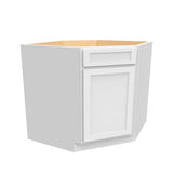 RTA - Fashion White - Diagonal Corner Sink Base Cabinet  | 36"W x 34.5"H x 24"D