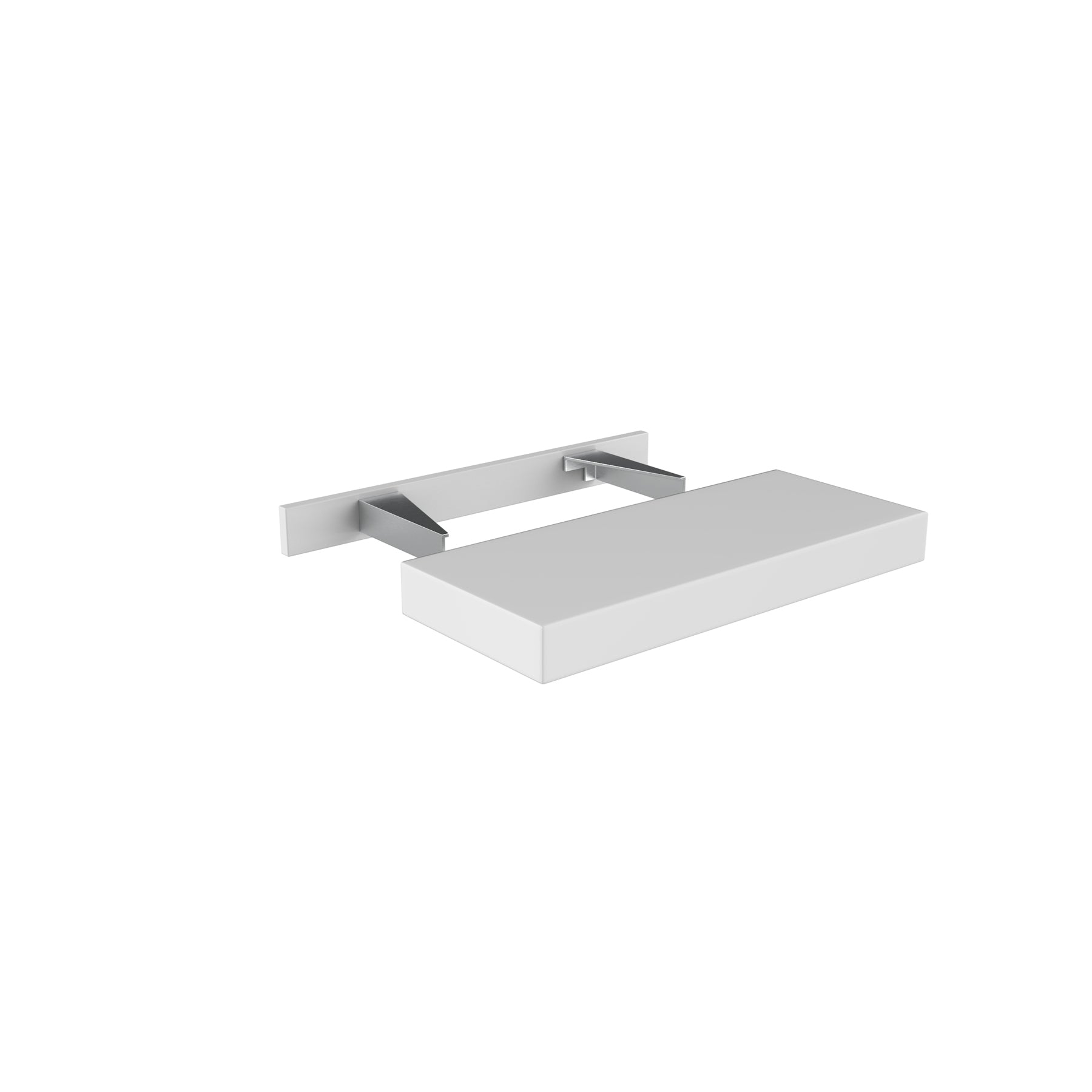 Fashion White - Floating Shelf | 24"W x 2.5"H x 10"D