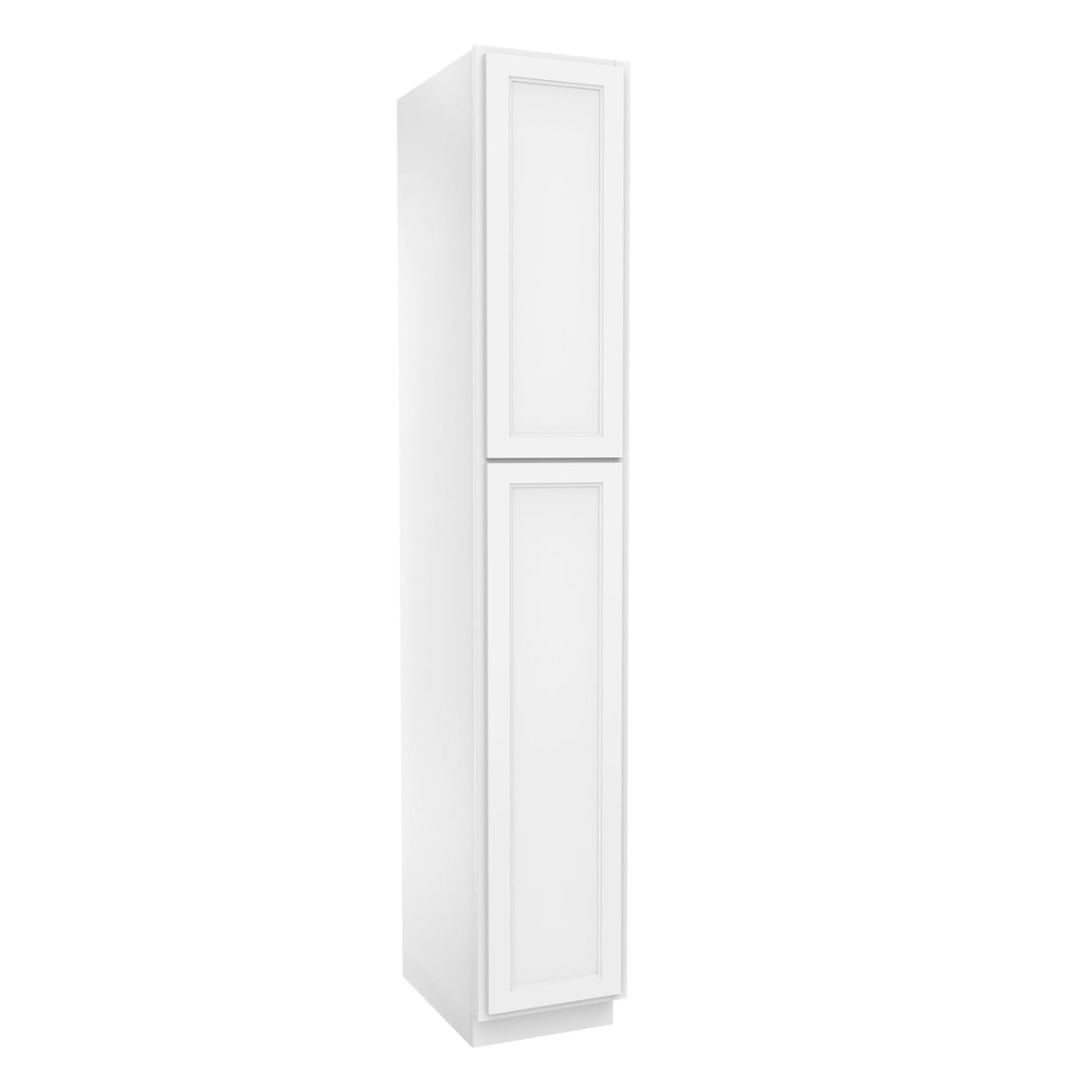 RTA - Fashion White - Single Door Utility Cabinet | 15"W x 90"H x 24"D