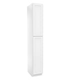 RTA - Fashion White - Single Door Utility Cabinet | 15"W x 96"H x 24"D