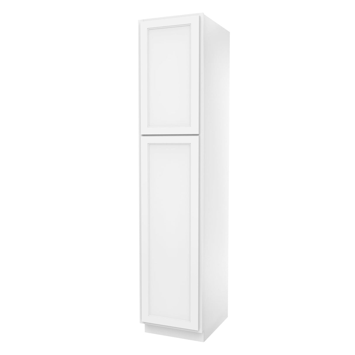 RTA - Fashion White - Single Door Utility Cabinet | 18"W x 84"H x 24"D