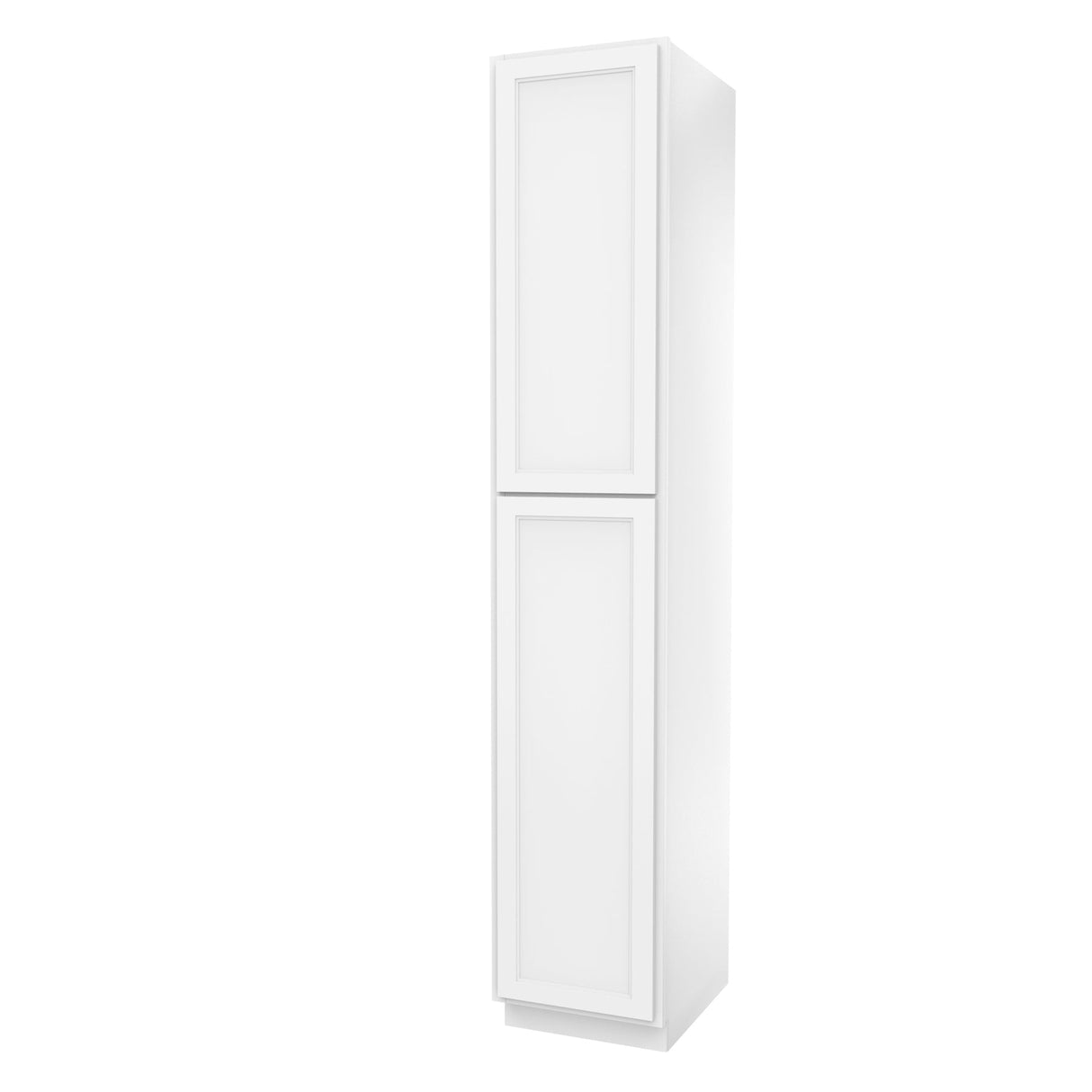 RTA - Fashion White - Single Door Utility Cabinet | 18"W x 96"H x 24"D