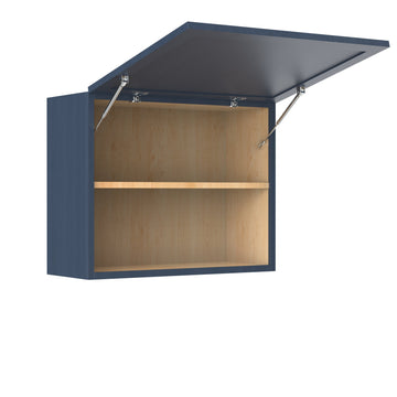 RTA - Fashion Ocean Blue - Horizontal Door Wall Cabinet | 30"W x 24"H x 12"D