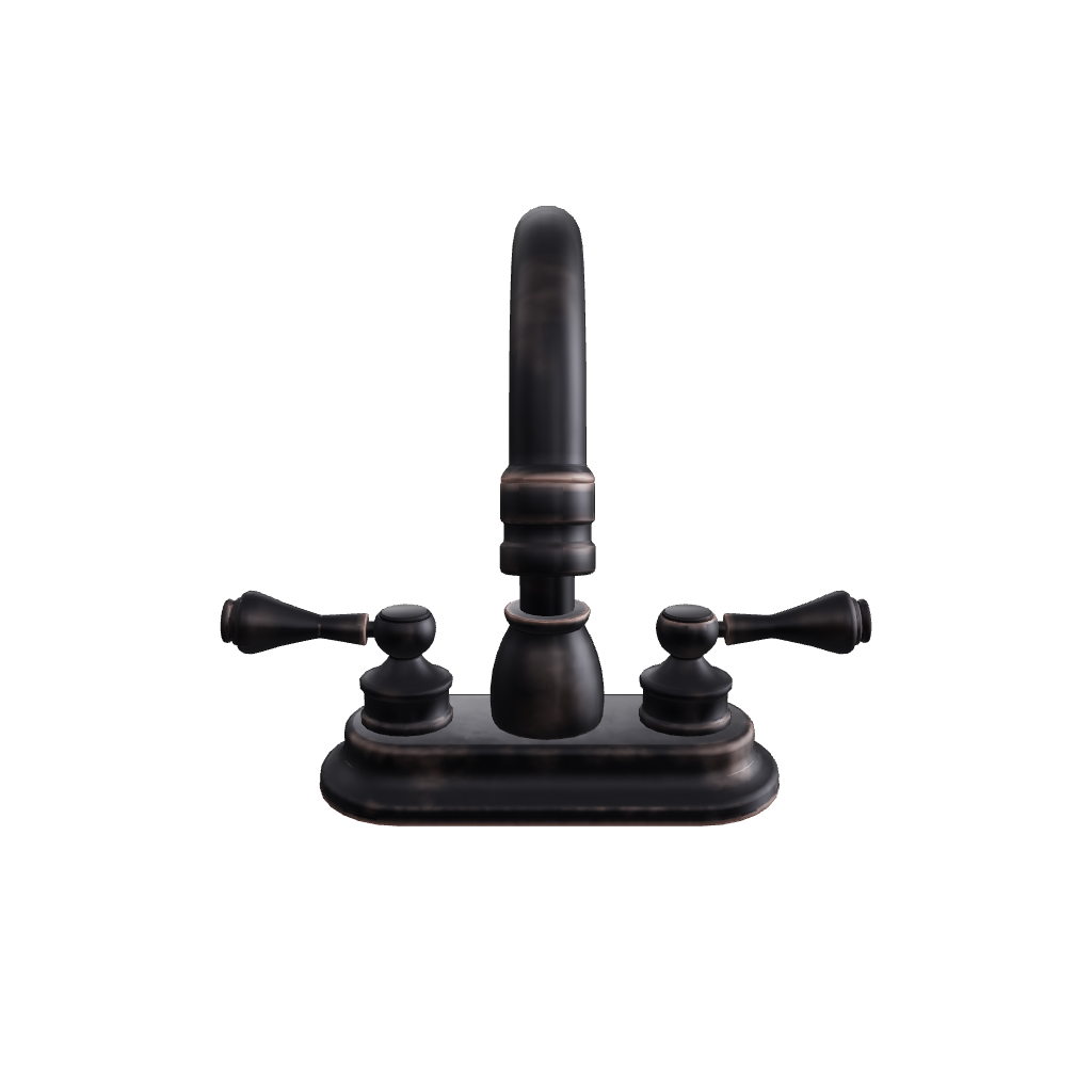 Two Handle Bathroom Faucet in Oil Rubbed Bronze Finish