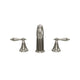 Brushed Nickel Mid-arc Bathroom Sink Faucet