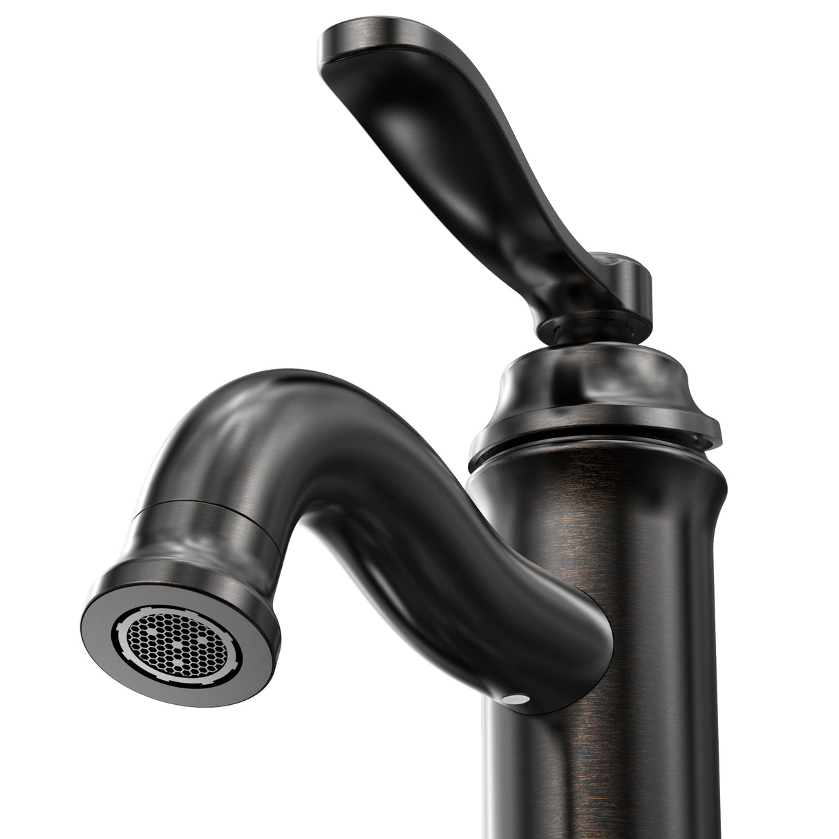 Single-Handle Single Hole Deck Mount Bathroom Sink Faucet with Pop-up Drain in Oil Rubbed Bronze