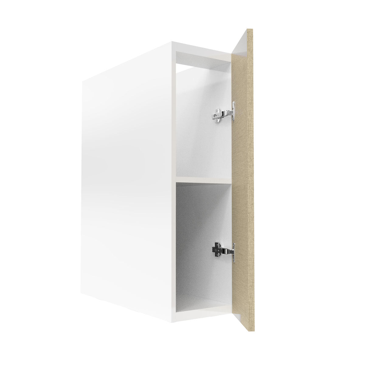RTA - Fabric Grey - Full Height Single Door Base Cabinets | 9"W x 30"H x 23.8"D