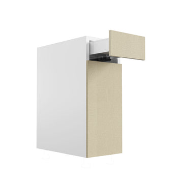 RTA - Fabric Grey - Single Door Base Cabinets | 12"W x 30"H x 23.8"D