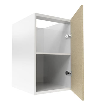 RTA - Fabric Grey - Full Height Single Door Base Cabinets | 18"W x 30"H x 23.8"D