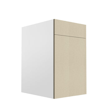 RTA - Fabric Grey - Single Door Waste Basket Cabinets | 18