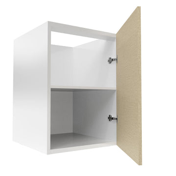 RTA - Fabric Grey - Full Height Single Door Base Cabinets | 21"W x 34.5"H x 24"D
