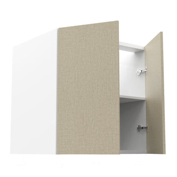 RTA - Fabric Grey - Full Height Double Door Base Cabinets | 30"W x 34.5"H x 24"D