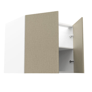 RTA - Fabric Grey - Full Height Double Door Base Cabinets | 36"W x 30"H x 23.8"D