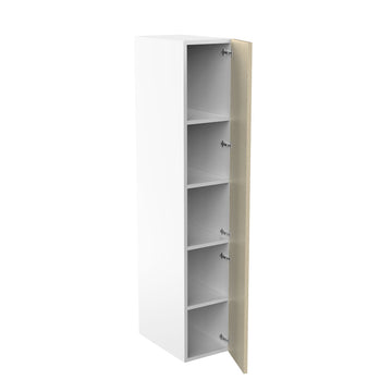 RTA - Fabric Grey - Single Door Tall Cabinets | 15"W x 84"H x 23.8"D