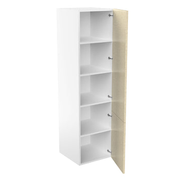 RTA - Fabric Grey - Single Door Tall Cabinets | 24"W x 90"H x 23.8"D