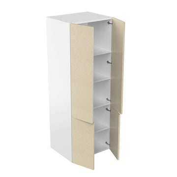 RTA - Fabric Grey - Double Door Tall Cabinets | 30"W x 84"H x 23.8"D