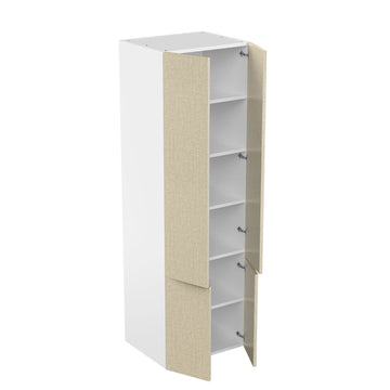 RTA - Fabric Grey - Double Door Tall Cabinets | 30