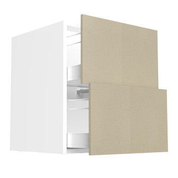 RTA - Fabric Grey - Two Drawer Vanity Cabinets | 24"W x 30"H x 21"D