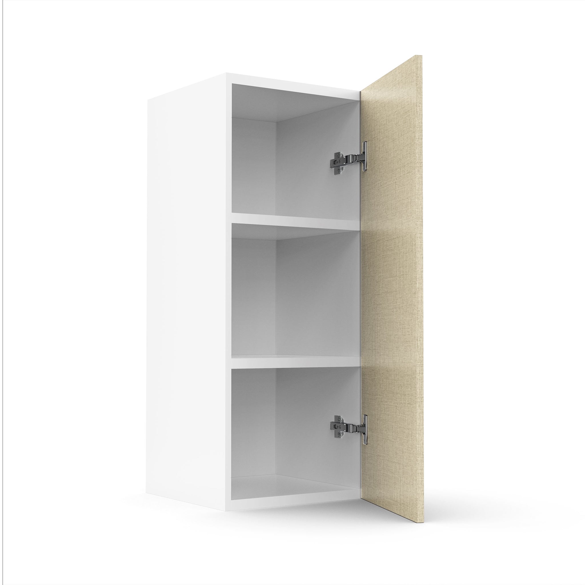 RTA - Fabric Grey - Single Door Wall Cabinets | 12"W x 30"H x 12"D
