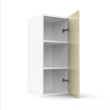 RTA - Fabric Grey - Single Door Wall Cabinets | 12"W x 30"H x 12"D