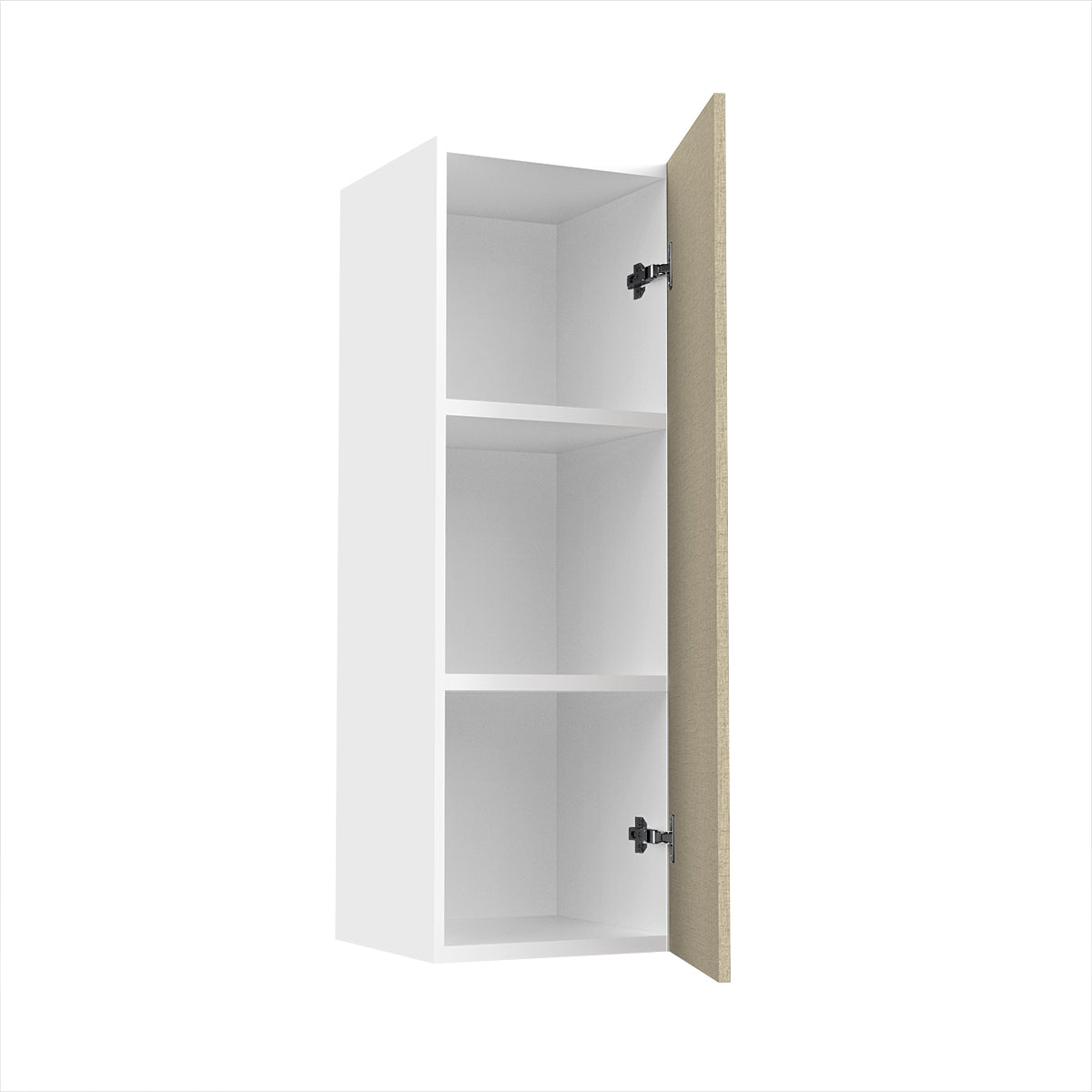RTA - Fabric Grey - Single Door Wall Cabinets | 12"W x 36"H x 12"D