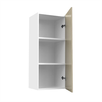 RTA - Fabric Grey - Single Door Wall Cabinets | 15"W x 36"H x 12"D