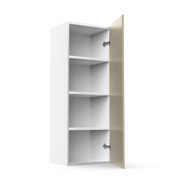 RTA - Fabric Grey - Single Door Wall Cabinets | 15"W x 42"H x 12"D