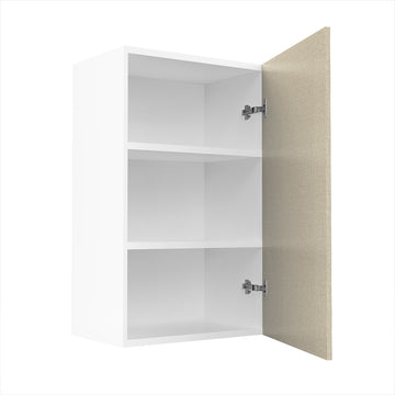RTA - Fabric Grey - Single Door Wall Cabinets | 18"W x 30"H x 12"D