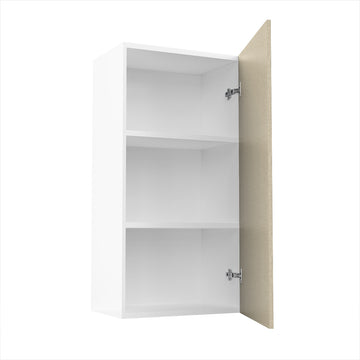 RTA - Fabric Grey - Single Door Wall Cabinets | 18"W x 36"H x 12"D