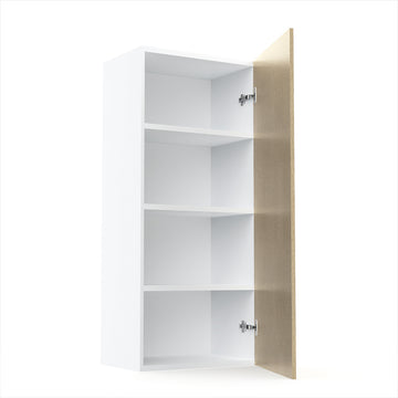 RTA - Fabric Grey - Single Door Wall Cabinets | 18"W x 42"H x 12"D