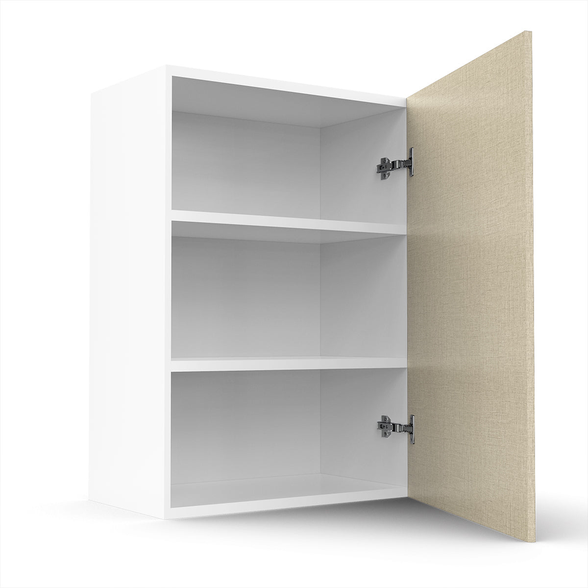 RTA - Fabric Grey - Single Door Wall Cabinets | 24"W x 30"H x 12"D