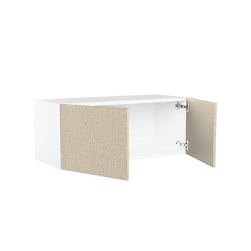RTA - Fabric Grey - Double Door Wall Cabinets | 30"W x 12"H x 12"D