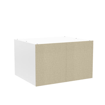 RTA - Fabric Grey - Double Door Refrigerator Wall Cabinets | 30