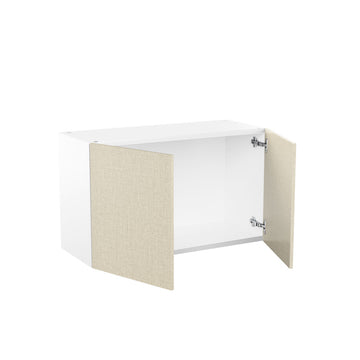 RTA - Fabric Grey - Double Door Wall Cabinets | 30"W x 18"H x 12"D