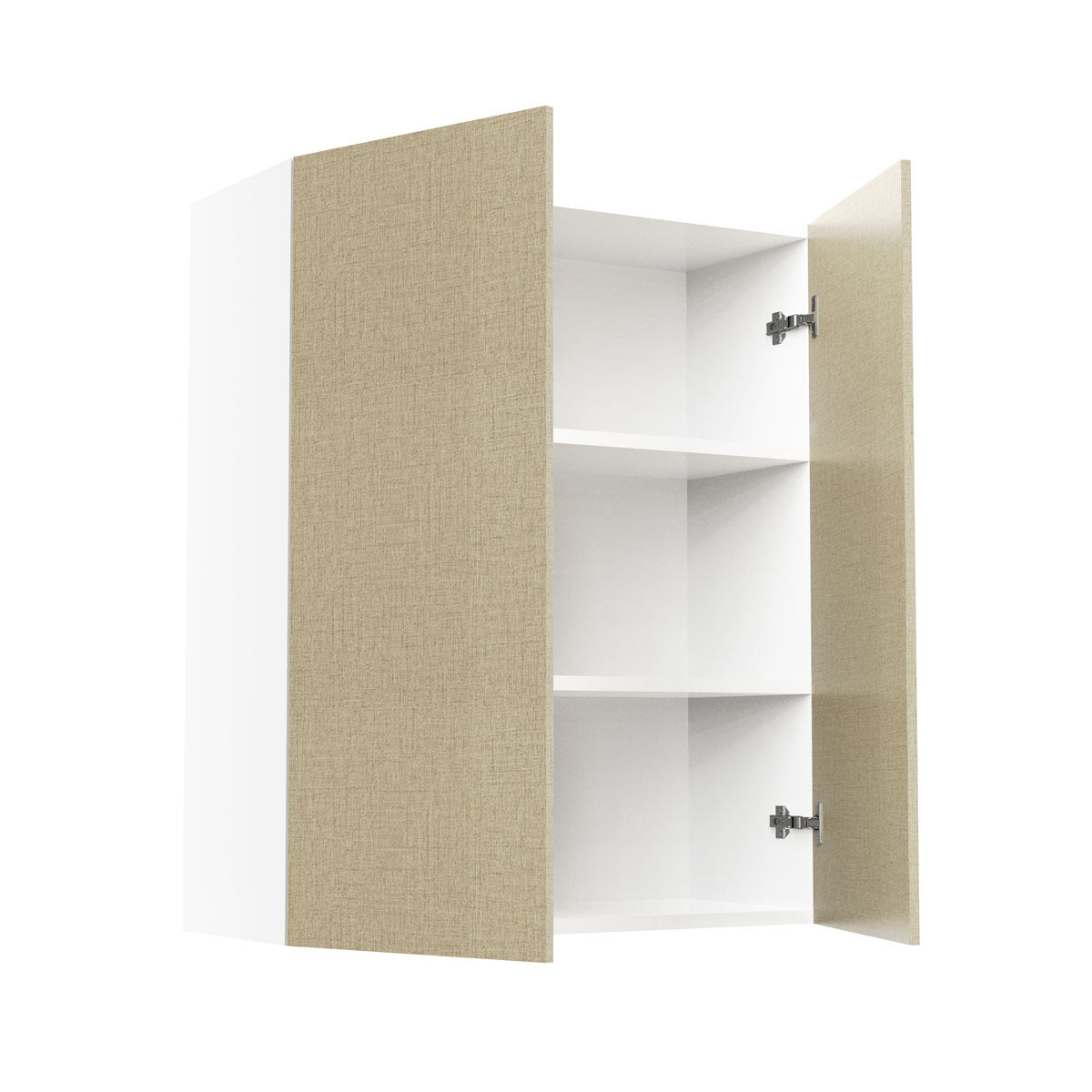 RTA - Fabric Grey - Double Door Wall Cabinets | 30"W x 36"H x 12"D