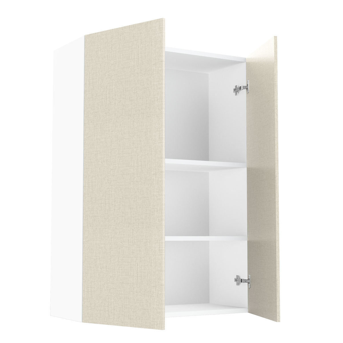 RTA - Fabric Grey - Double Door Wall Cabinets | 30"W x 42"H x 12"D