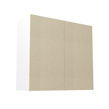 RTA - Fabric Grey - Double Door Wall Cabinets | 33