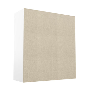 RTA - Fabric Grey - Double Door Wall Cabinets | 33