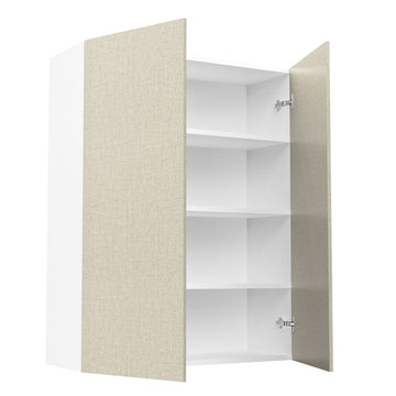 RTA - Fabric Grey - Double Door Wall Cabinets | 33