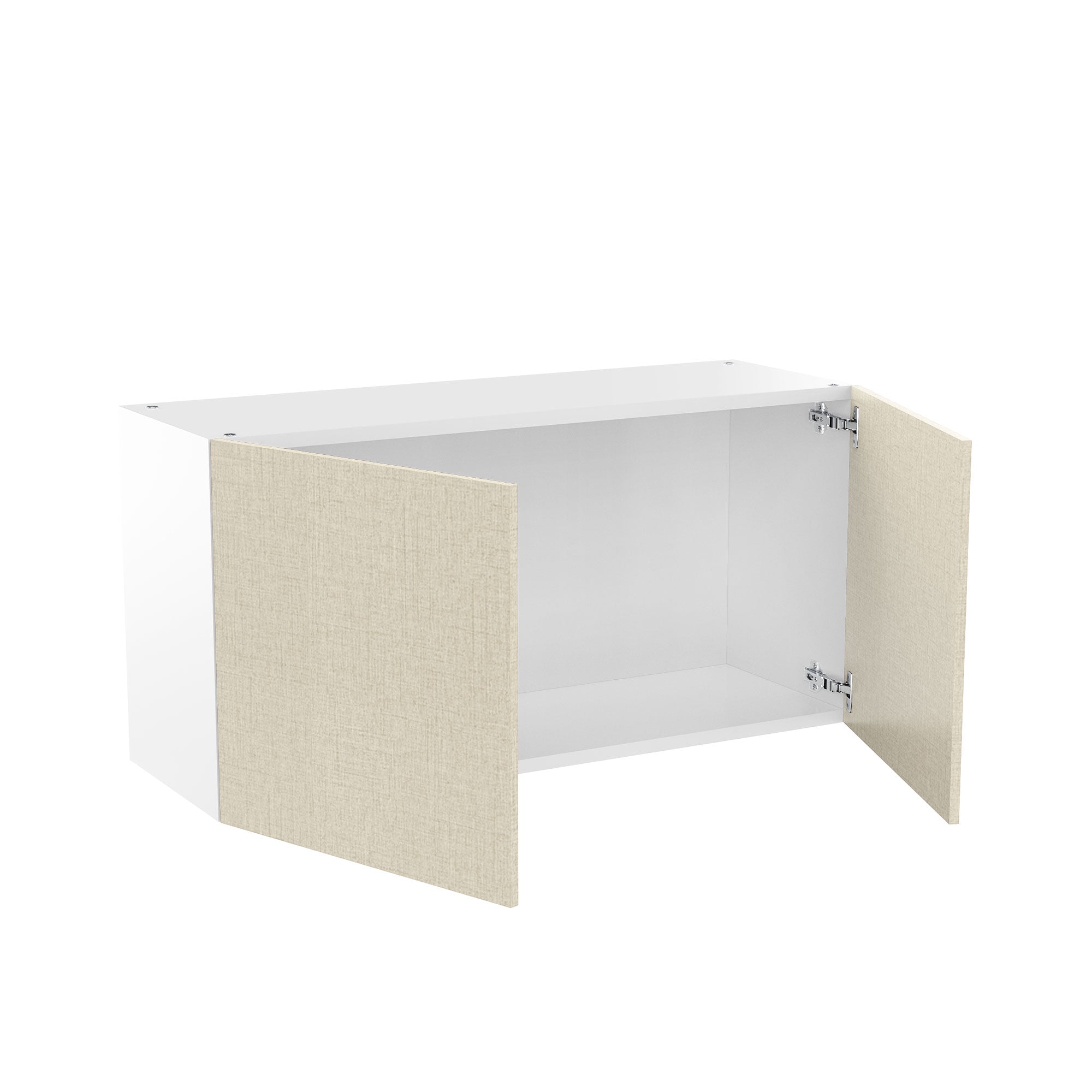 RTA - Fabric Grey - Double Door Wall Cabinets | 36"W x 18"H x 12"D