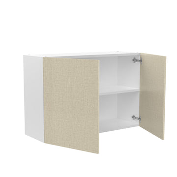 RTA - Fabric Grey - Double Door Wall Cabinets | 36"W x 24"H x 12"D