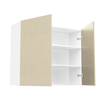 RTA - Fabric Grey - Double Door Wall Cabinets | 36"W x 30"H x 12"D