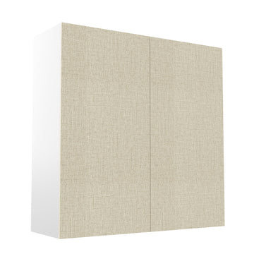 RTA - Fabric Grey - Double Door Wall Cabinets | 36