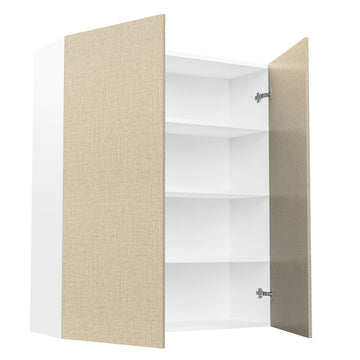 RTA - Fabric Grey - Double Door Wall Cabinets | 36