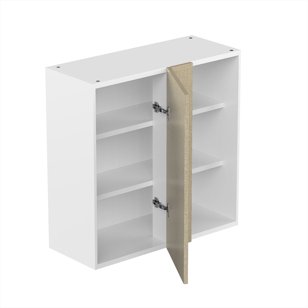 RTA - Fabric Grey - Single Door Wall Cabinets | 30"W x 30"H x 12"D