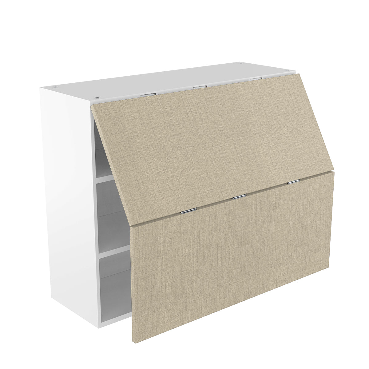 RTA - Fabric Grey - Bi-Fold Door Wall Cabinets | 36"W x 30"H x 12"D